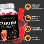 Creatine Monohydrate Gummies for Men and Women, Promote Muscle Recovery, Enhance Strength, Boost Performance, Enhance Confidence - Image 5