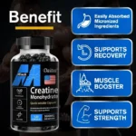 Daitea Creatine 3000 mg Monohydrate - Strength, Muscle, Performance Keto-Friendly Adult Nutritional Supplement - Image 2