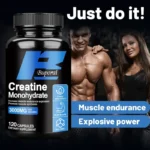 Creatine Monohydrate Capsules, Energy Performance Whey Proteins for Muscle Mass Workout Recovery Men's Energy Supplement