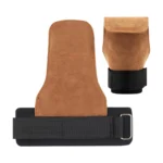 Cowhide Gym Gloves Grips Palm Guards Palm Protector Weight Power Belt Lifting Pads Fitness Training Weightlifting Gymnastics