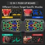 Push-up Board Set Portable Multifunctional Push-up Bar Foldable Fitness Equipment For Chest Abdomen Arms/Back Training - Image 3