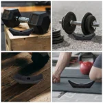 5Pcs Dumbbell Rack Strength Training Durable Plastic Adjustable Dumbbell Stand Anti-Scratch Weight Display Rack