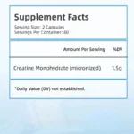 Creatine Monohydrate Powder Creatine Post Workout Recovery Drink Muscle Builder Muscle Building Supplements - Image 3