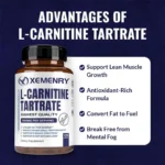 L-Carnitine Tartrate Premium Capsules 1500 mg - Natural Energy Production, Supports Metabolism - Image 4