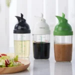 200ml Salad Dressing Shaker Cup Universal Manual Sauces Mixer Container Leakproof Bottle Salad Gadget Kitchen S2V7