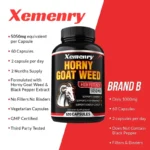 Men's Horny Goat Weed Capsules 5050 mg Formula Contains Black Pepper Extract - Image 3