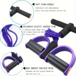 Six-Tube Tensioner Multi-Functional Household Fitness Tension Rope Sit-Up Assistive Yoga Abdominal Strengthening Resistance Band - Image 4