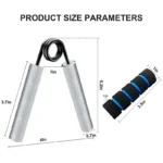 6Pack Heavy Hand Gripper with Sponge Sleeve Spring Steel Fitness Equipment for Men Home Gym Arm Finger Strength Training - Image 4