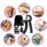 Adjustable Hand Gripper Kit (5-in-1) - Forearm & Finger Exercise, Stress Relief Ball, Portable Home Gym for Athletes - Image 5