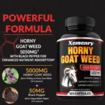 Men's Horny Goat Weed Capsules 5050 mg Formula Contains Black Pepper Extract - Image 5
