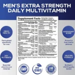 Men's Daily Multivitamin Supplement - Provides Cognitive Brain Health, Energy and Stamina, and Muscle Mass - Image 2