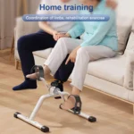 Folding Portable Arm Leg Exercise Bike with Adjustable Resistance Under Desk Bike Cycle Pedal Exerciser for Home Exercise