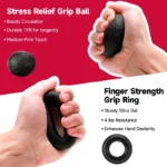 Adjustable Hand Gripper Kit (5-in-1) - Forearm & Finger Exercise, Stress Relief Ball, Portable Home Gym for Athletes - Image 3