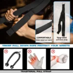 Tricep Rope Cable Attachment,Triceps Extension Straps, Gym Equipment, Two Length in One,Multi-Workout Rope Tricep Gym/Home Use - Image 4