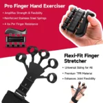 Adjustable Hand Gripper Kit (5-in-1) - Forearm & Finger Exercise, Stress Relief Ball, Portable Home Gym for Athletes - Image 2