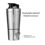 Kitchen Portable Fitness Mug Nutrition Shakers Cup Water Bottles Protein Shaker Bottle Premium Stainless Steel Shaker Bottle