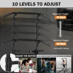 Adjustable Power Tower Pull-Up Rack Dip Station Free Standing Power Tower Station for Adults & Teens Home Office GYM - Image 2