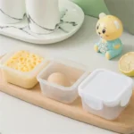 4Pcs Mini Food Storage Containers Leakproof Lids, Condiment Sauce Containers Mini Freezer Storage Containers Airtight Containers - Image 2