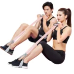 Resistance Band with Handles Portable Stretch Band Multi-Function Tension Rope Full-Body Exercise Band for Abdomen/Waist/Arm - Image 3