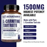 L-Carnitine Tartrate Premium Capsules 1500 mg - Natural Energy Production, Supports Metabolism - Image 3
