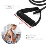 5 Levels Resistance Hot Yoga Pull Rope Bands Handles Elastic Sports Bodybuild Gym Workouts Muscle Training Rubber Tube Band - Image 5