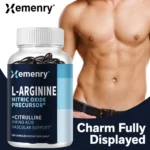 L-Arginine - Nitric Oxide Supplements, Strengthens Muscles, Improves Endurance, and Improves Blood Flow - 120 Capsules