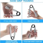 6Pack Heavy Hand Gripper with Sponge Sleeve Spring Steel Fitness Equipment for Men Home Gym Arm Finger Strength Training - Image 3