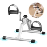 Folding Portable Arm Leg Exercise Bike with Adjustable Resistance Under Desk Bike Cycle Pedal Exerciser for Home Exercise - Image 3