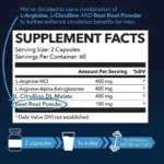 L-Arginine - Nitric Oxide Supplements - Boost Endurance & Strength, Promote Muscle Growth, Improve Performance - Image 2