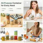 Glass Sealed Jar Kitchen Refrigerator Storage Jar Leak-Proof Food Storage Container Milk Fruit Coffee Fresh-keeping Jar with Lid - Image 5