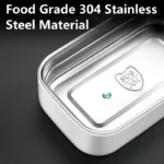 2 Layers Lunch Box with Lunch Bag 304 Stainless Steel for Adults Kids School Office Microwavable Portable Bento Food Containers - Image 5