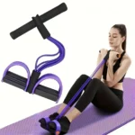 Six-Tube Tensioner Multi-Functional Household Fitness Tension Rope Sit-Up Assistive Yoga Abdominal Strengthening Resistance Band